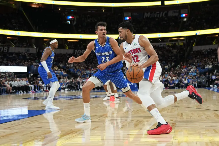 Pistons Vs Magic: Cade, Harris fuel second-half rally
