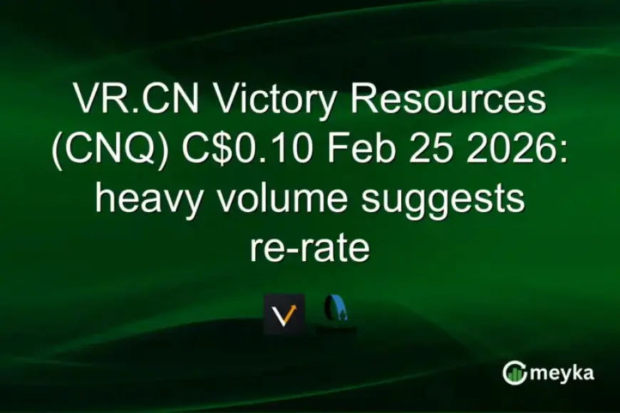 Heavy Trading Volumes Signal Re-rate for Victory Resources (CNQ)