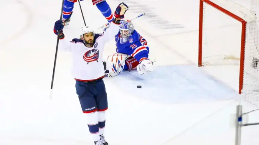 Marchenko’s OT Goal Lifts Blue Jackets Over Rangers After 4-Goal Collapse