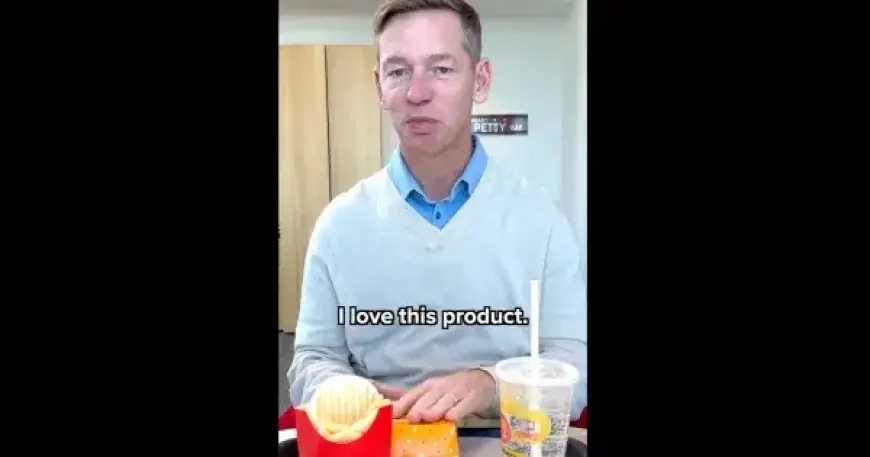 McDonald’s CEO Struggles to Eat His Own Burger