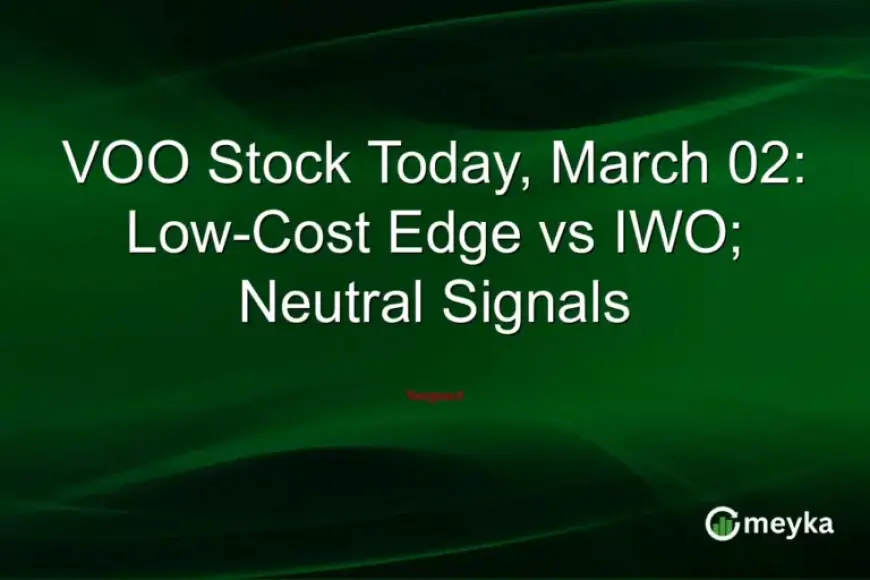 VOO vs. IWO: Low-Cost Advantage Amid Neutral March Signals