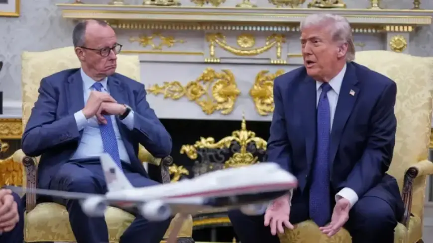 Merz Arrives at the White House for Trump Meeting