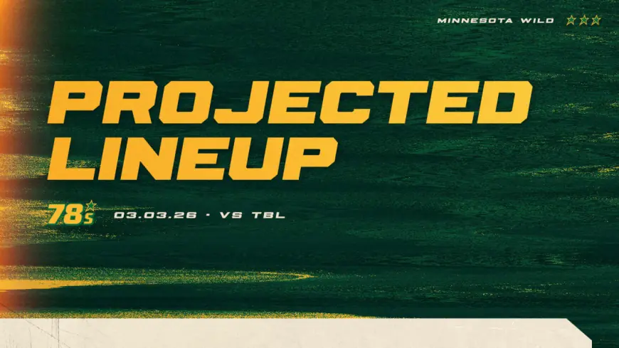 Lightning Vs Wild: lightning vs wild projected lineup and road test for Lightning