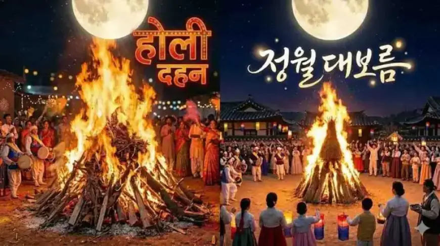 India’s Holika Dahan and Korea’s Daeboreum Align on Full Moon in 2026