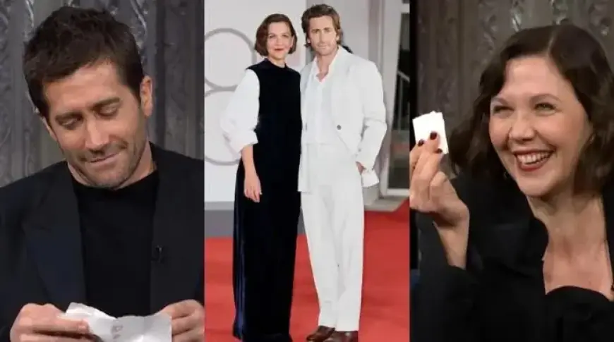 Jake Gyllenhaal Discovers Sister’s Touching Note on ‘The Late Show’ Couch