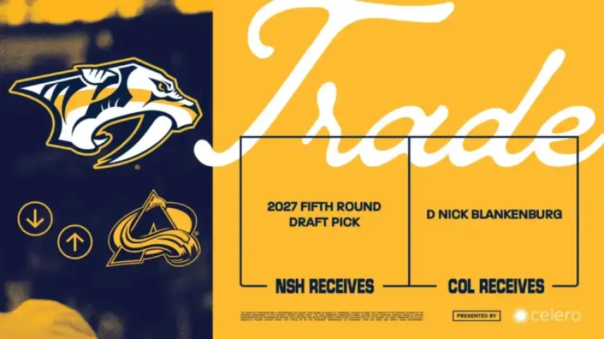 Predators Secure 2027 NHL Draft Fifth-Round Pick From Colorado