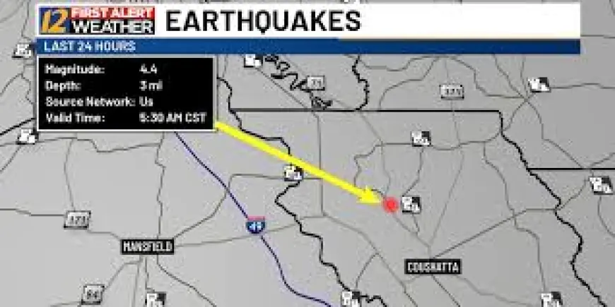 Earthquake Louisiana 4.4 Tremor Rattles North Louisiana at 5:30 a.m.