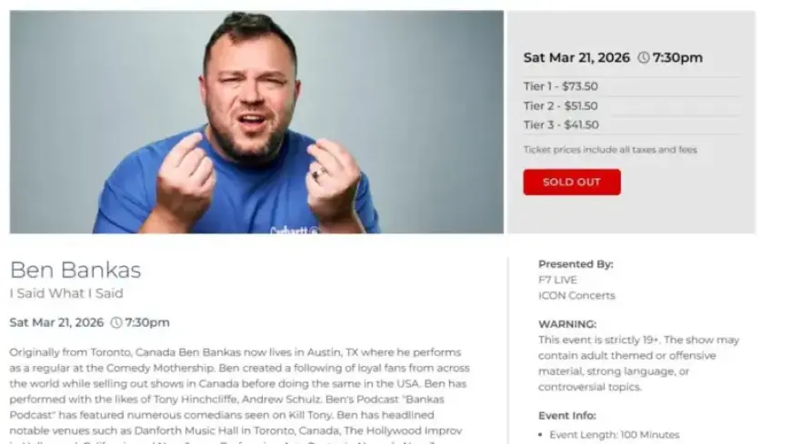 Port Theatre Cancels Controversial Comedian’s Nanaimo Performance