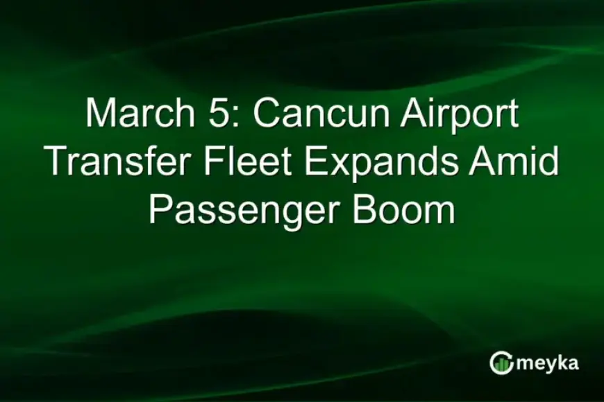 Cancun Airport Boosts Transfer Fleet to Meet Surging Passenger Demand