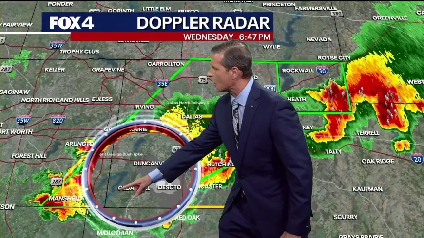 Severe Thunderstorm Warning as March 4 storms swamp North Texas