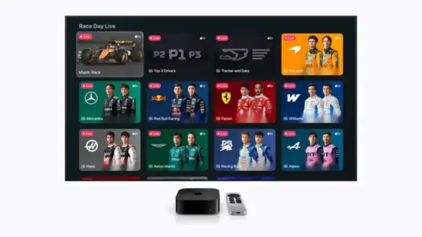 Apple Unveils F1 Features for Apple TV, Maps, and News