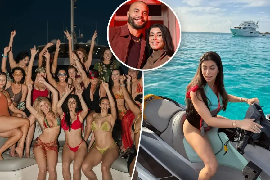 Dak Prescott’s fiancée posts bikini bachelorette photos, stuns in $525 bridal shower dress