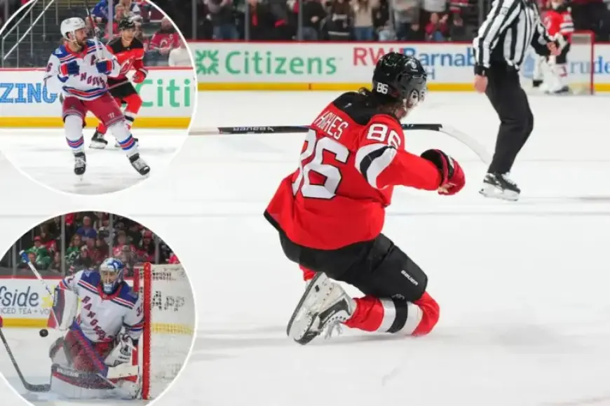 Jack Hughes’ Hat Trick Leads Devils to Victory Over Rangers