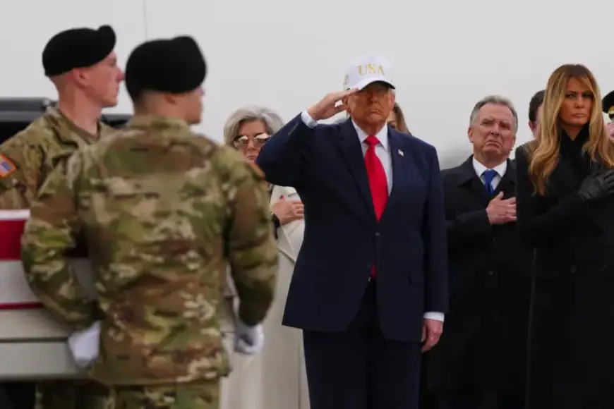 Donald Trump Criticized for Behavior During Solemn Transfer Ceremony