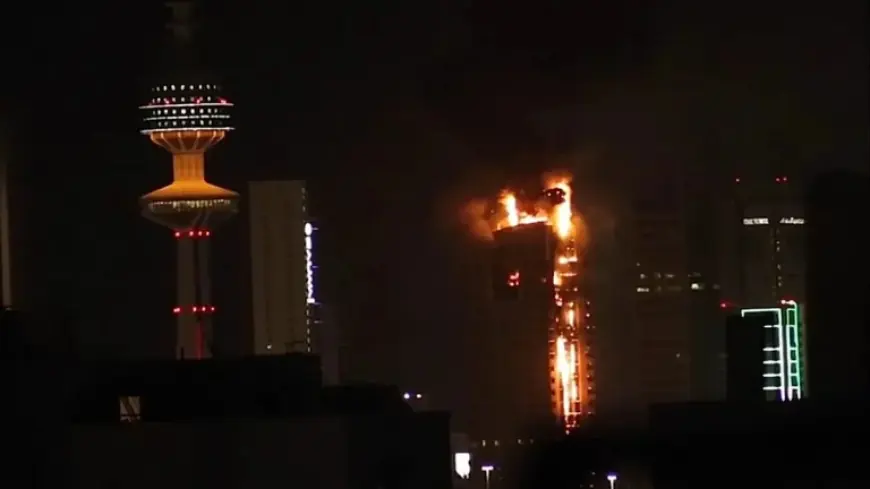 Residents and Government Workers Exposed as Kuwait City Tower Is Engulfed by Fire