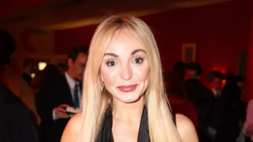 Helen George Makes Red Carpet Showing with Beau Dan Innes at Screening
