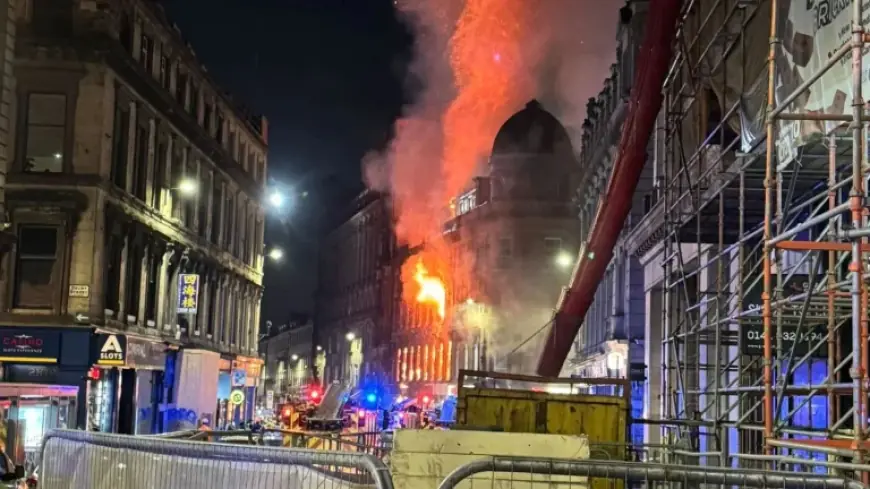 Glasgow Fire at Central Station Collapses Building; Station Closure Duration Unclear