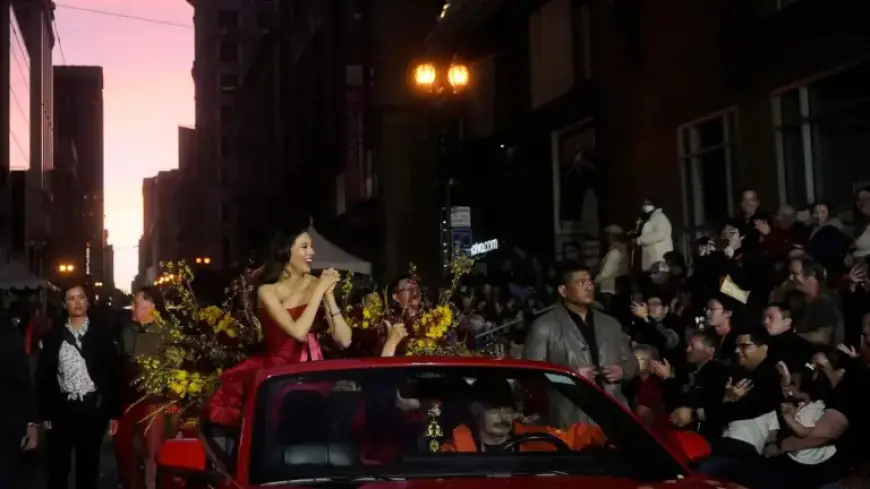 Olympian Eileen Gu Leads Chinese New Year Parade in San Francisco
