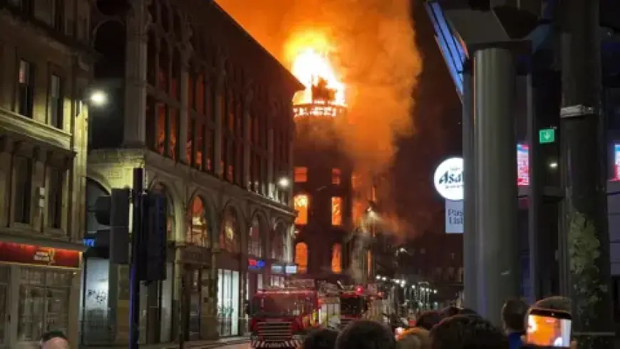 Glasgow Central Station Fire: Historic Union Street Building Collapses — Station Closed Monday