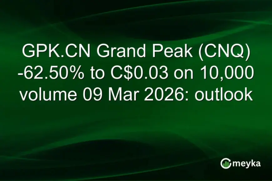 Grand Peak Capital Shares Fall on Volume Spike; Cnq Stock Recovery Uncertain