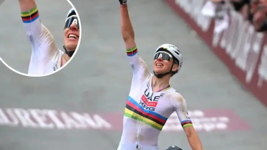 Tadej Pogačar’s Mysterious Black Arm Sensor at Strade Bianche Explained