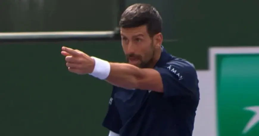 Kovacevic pushes Djokovic at Indian Wells as tensions flare in the box