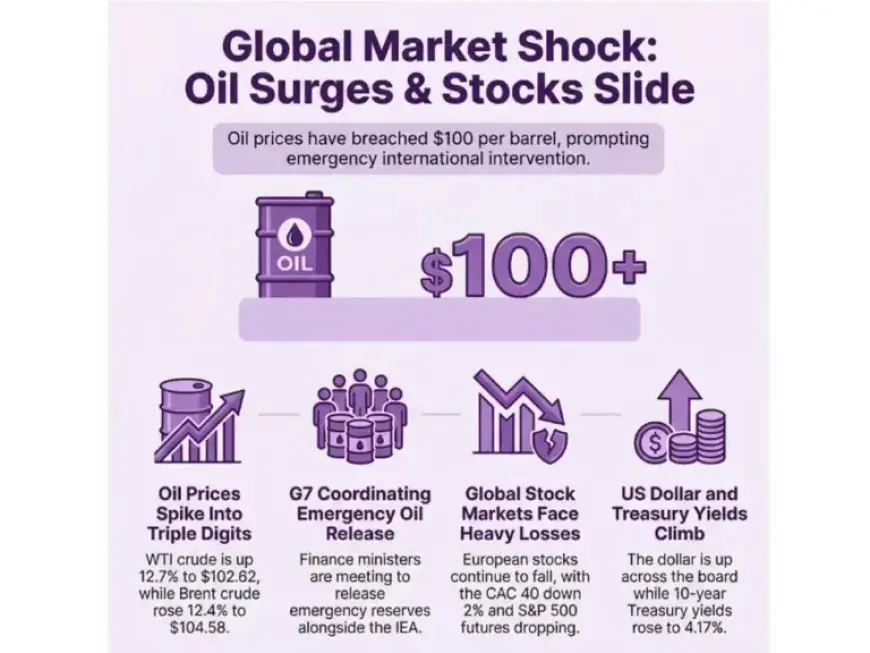 European Markets Update: Oil Prices Drop as G7/IEA Actions Awaited