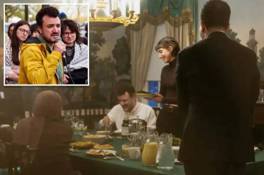 Mamdani Welcomes Anti-Israel Speaker Mahmoud Khalil to Gracie Mansion for Ramadan