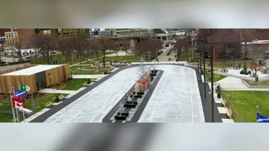 Windsor Weather as March Break Nears: Downtown Rink Keeps Skating