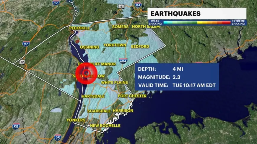 Earthquake Rattles Sleepy Hollow and Westchester County Just 25 Miles from NYC Tuesday Morning