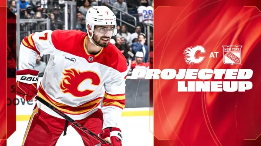 Projected Lineup Sets Tone for Flames Vs Rangers at Madison Square Garden