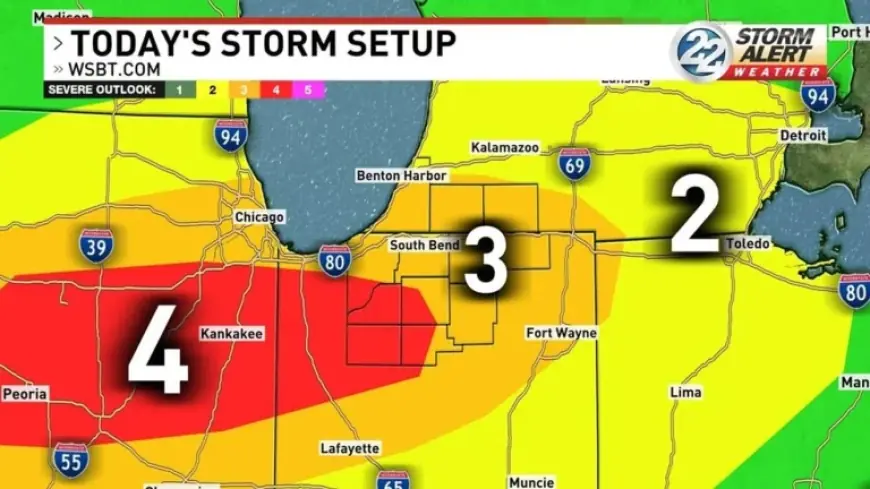 South Bend Weather: Tornado watch and late-night storms point to a wet, cooler stretch
