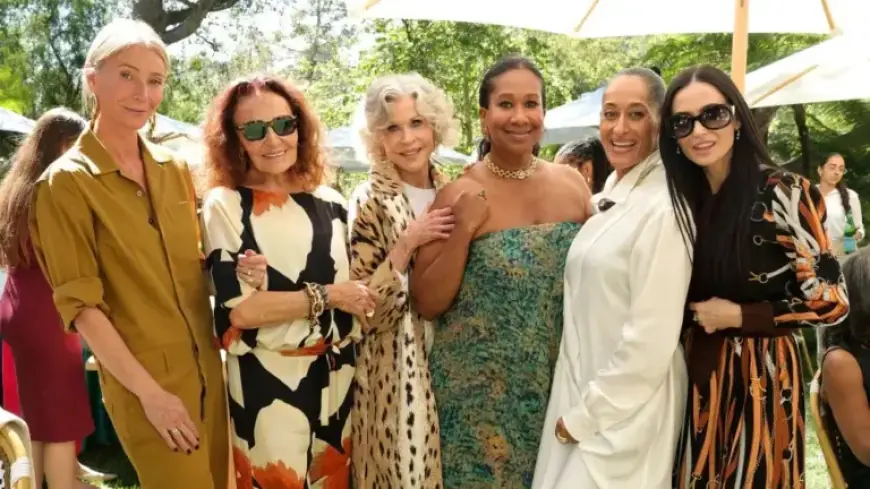 Jane Fonda, Gwyneth Paltrow, Katy Perry Celebrate at DVF Oscars Lunch