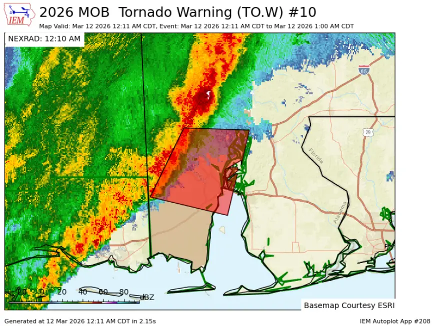 Tornado Tracker: Deadly Tuesday Severe Storms Leave Trail of Destruction as Weather Forecast Shifts East