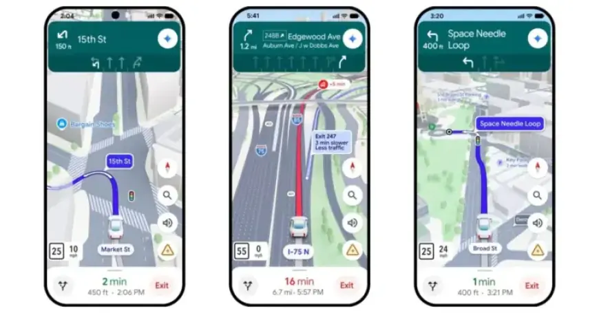 Google Maps Unveils Major Driving Update with ‘Immersive Navigation’