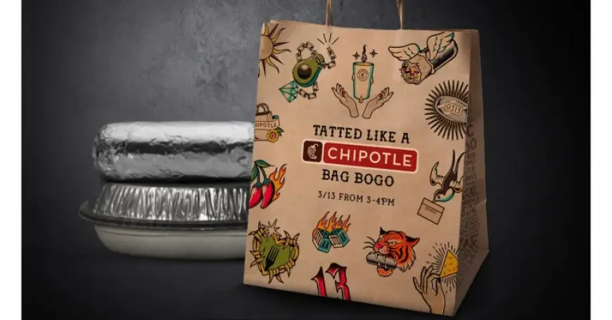 Chipotle Bogo Tattoo returns with a one-hour Friday the 13th offer