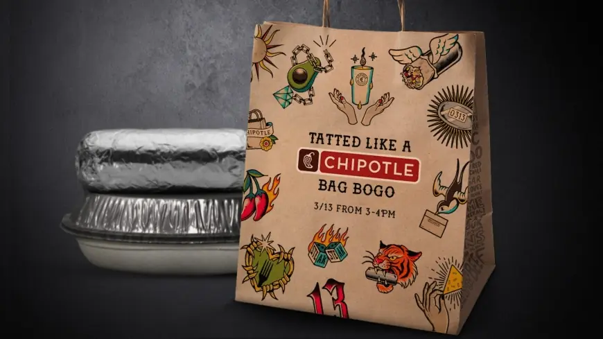 Chipotle BOGO Deal Today: Free Burrito Right Now With Tattoo — Friday the 13th Flash Offer Live 3–4 PM ET