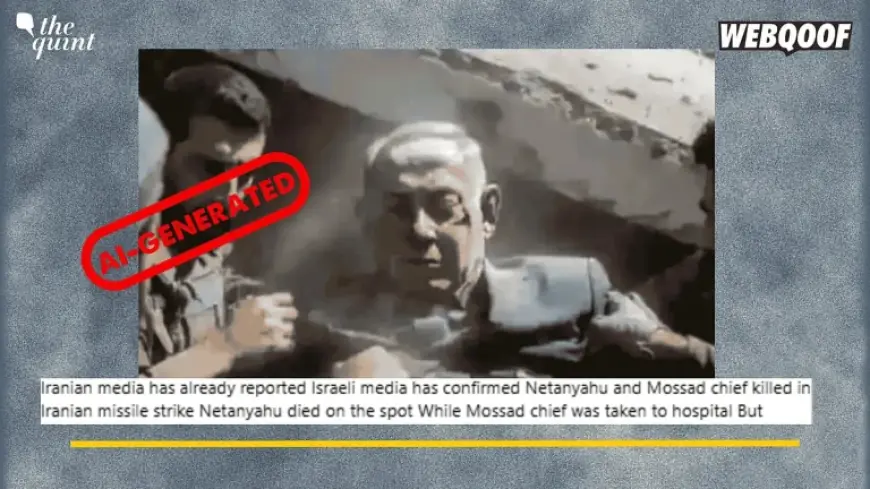 Netanyahu Dead Claims Fueled by AI Image and Tasnim Report