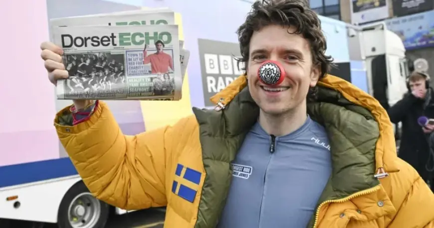 Greg James Cycle Route Begins With Gruelling First Day From Weymouth