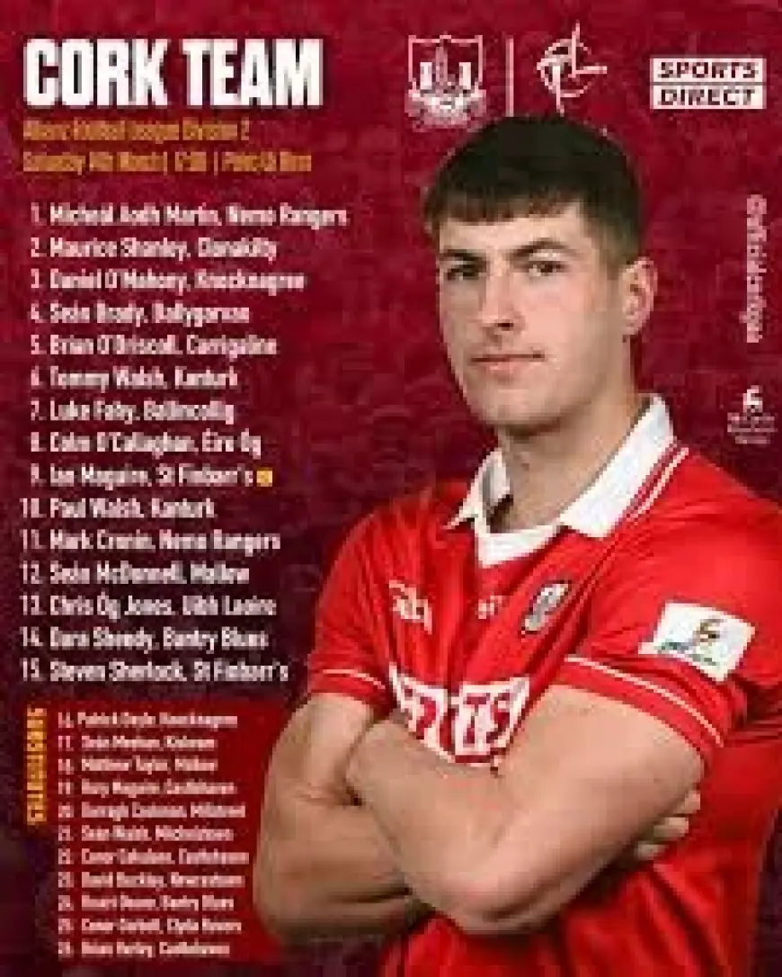 Cork Gaa Twitter: Cork To Host Kildare In Round 6 As Visitors Make Two Changes