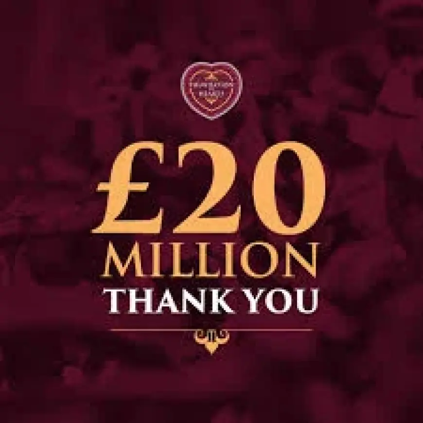 Hearts Fc Set For Foundation Day After Fans Hit £20m Milestone