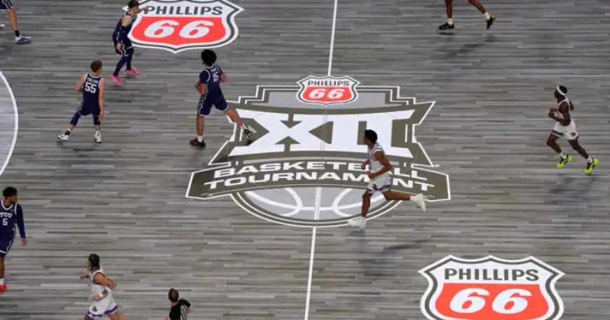 Big 12 to replace LED glass court with hardwood for semifinals and final at T Mobile Center