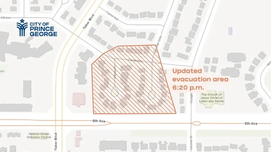 Emergency Alert in Prince George Forces Evacuations After Gas Leak