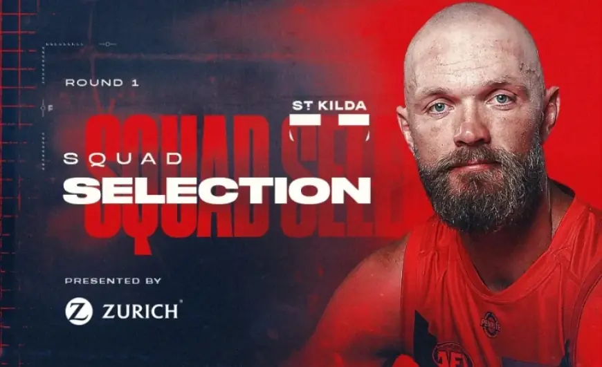Round 1 Squad: Melbourne Vs St Kilda Sees Three Club Debutants and Extended Bench