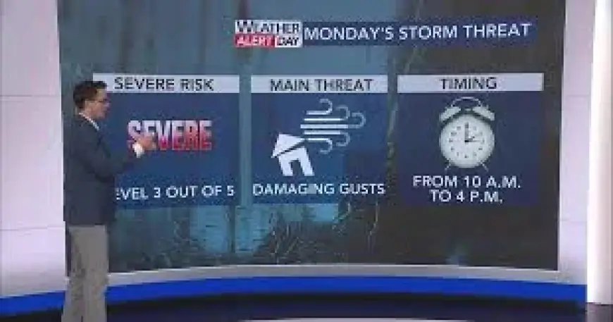 Wral Weather in Central North Carolina Sparks Rare Level 4 Severe Storm Risk Monday
