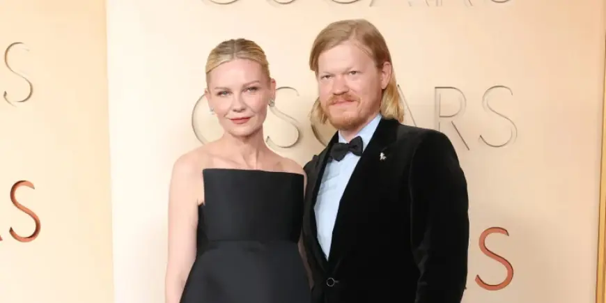 Jesse Plemons and Kirsten Dunst Look Elegant in Coordinating Black Looks at the 2026 Oscars