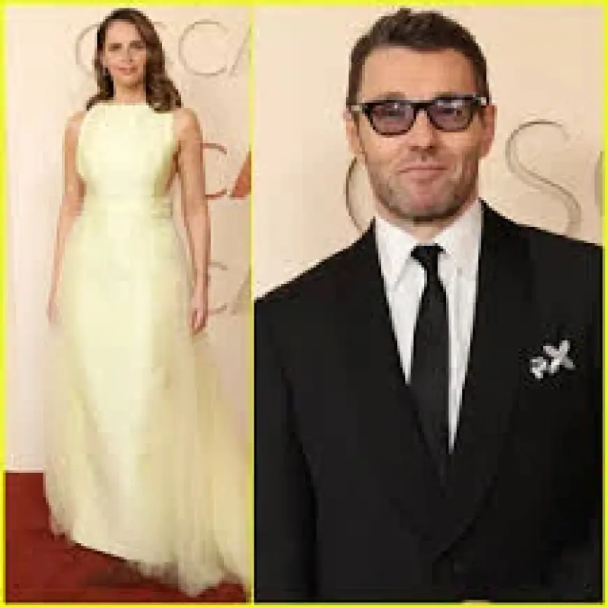 Felicity Jones Stuns In Pale-Yellow Prada At 2026 Oscars With Train Dreams Co-Star Joel Edgerton