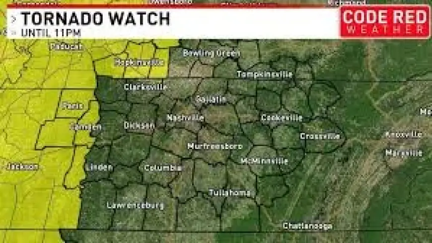 Tornado Warning Nashville: Midstate Braces as Tornado Watch and Powerful Winds Threaten Middle Tennessee