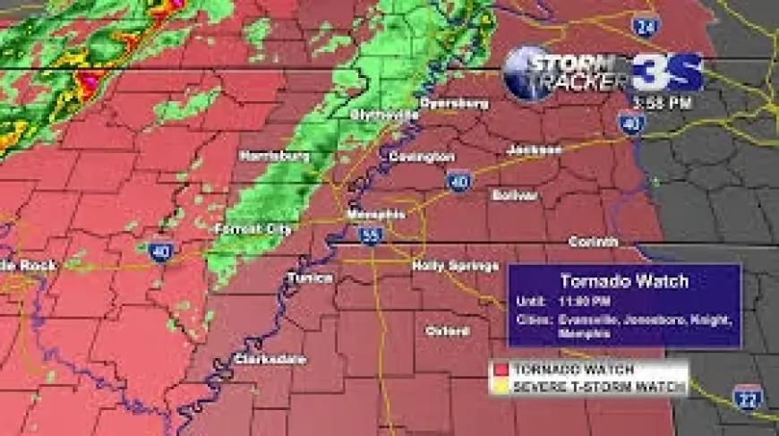 Tornado Watch Nashville: Midstate and Southern Kentucky Under Watch Into Early Monday