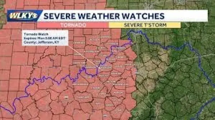 Wkyt Louisville Tornado Watch Triggers Weather Impact Alert as Severe Storms Near